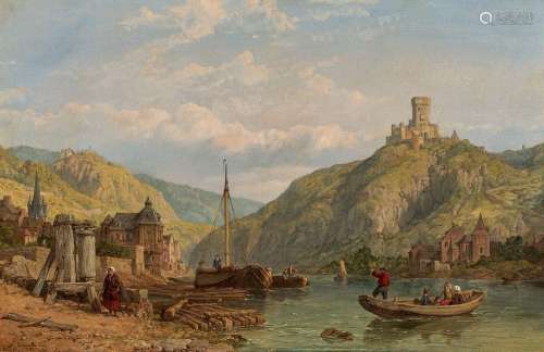 Ideal Rhine Landscape with Marksburg Castle