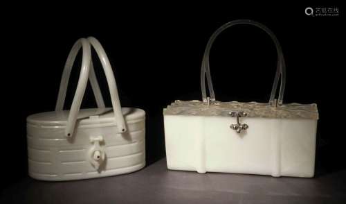 Paar variierende Acryl-Handtaschen USA, 1x Goldcrest Fashion...
