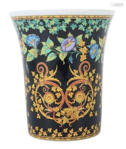 Vase ''Gold Ivy'' Dekorentwurf: Gianni Versace, 1997, A: Ros...