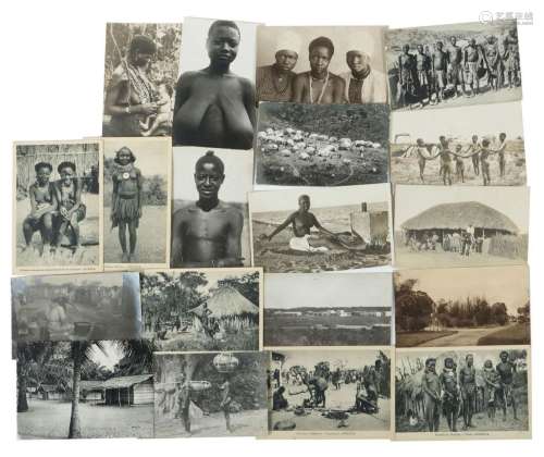 Sammlung ethnologischer Postkarten u.a. Angola, Kamerun und ...