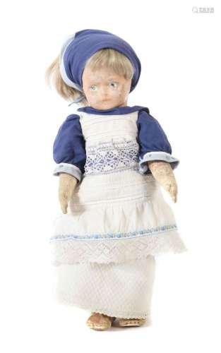 Puppe wohl Bing, 1920er Jahre, Stoffpuppe, gemaltes Gesicht,...