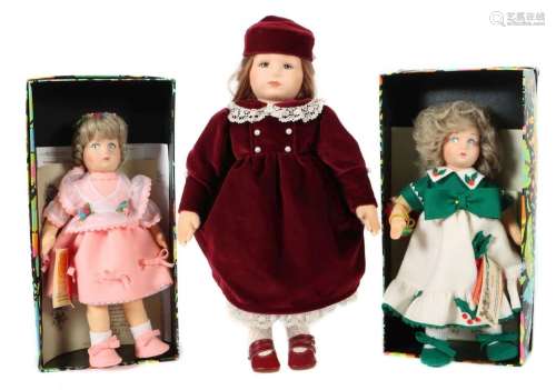 3 Puppen Lenci, Italien, 1 x Modell Donatta Nr. 9436P3 bzw. ...