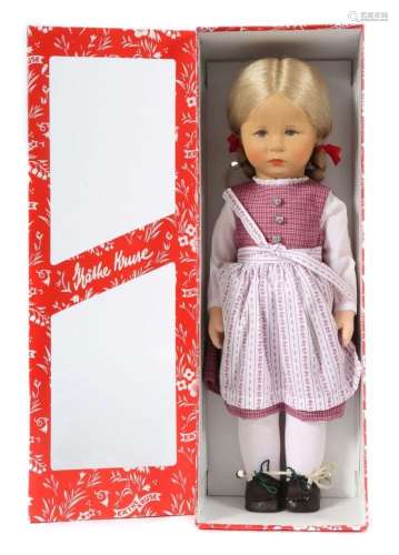 Puppe Käthe Kruse, ca. 1980er Jahre, Puppe Nr. XII als blond...