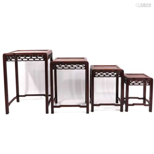 A Set of 4 Nesting Tables