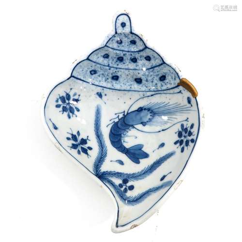 A Blue and White Serving Dish