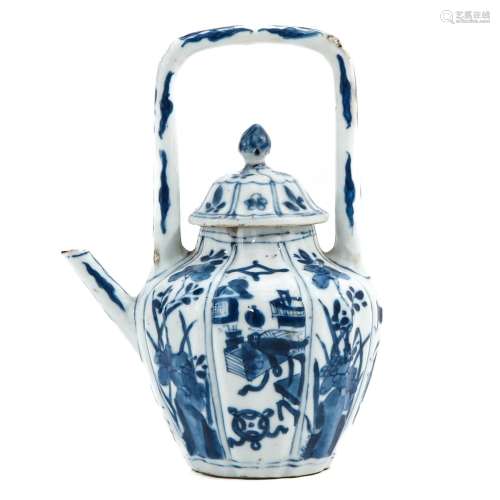 A Blue and White Teapot