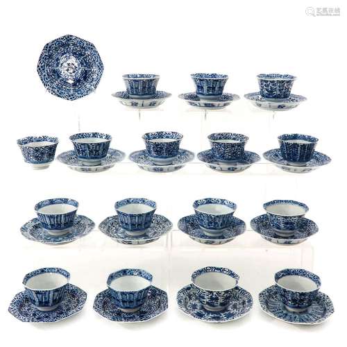 A  Collection of Cups and Saucers