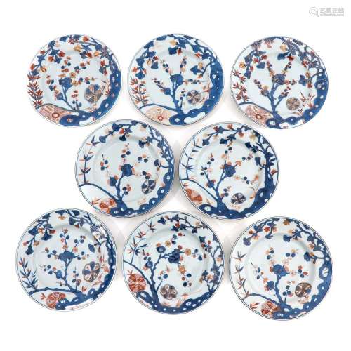 A Collection of 8 Imari Plates