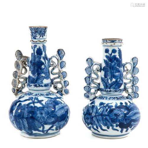 A Pair of Kangxi Period Venetian Vases