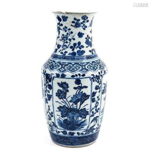 A Blue and White Vase