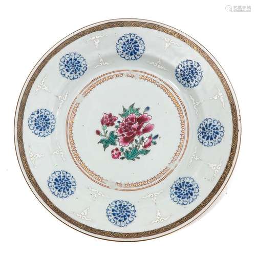 A Famille Rose Plate