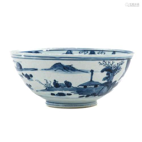 A Blue and White Bowl