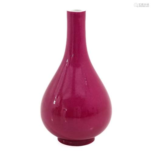 A Ruby Glaze Vase