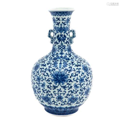 A Blue and White Vase