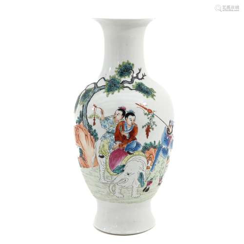 A Famille Rose Vase