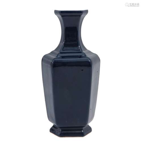 A Dark Blue Glaze Vase