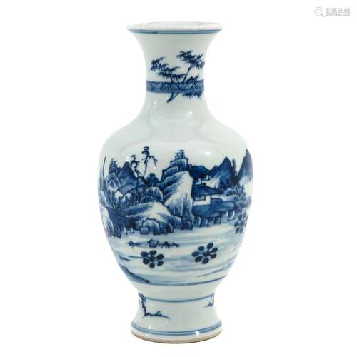 A Blue and White Vase