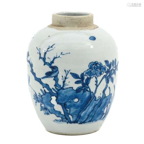 A Blue and White Jar