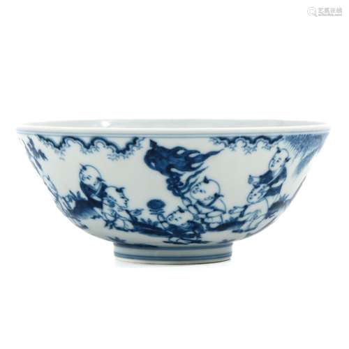 A Blue and White Bowl