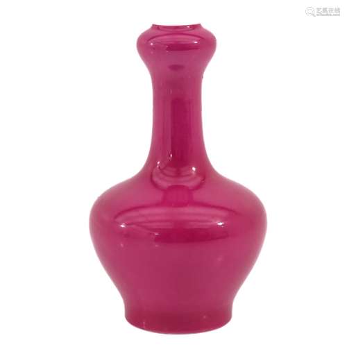 A Ruby Glazed Vase