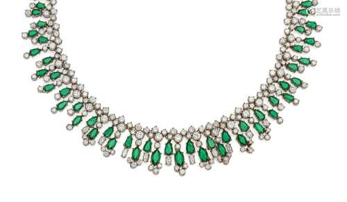 Emerald Diamond Necklace