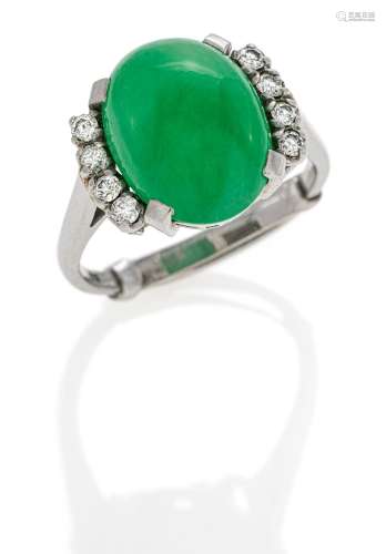 Jade Diamond Ring