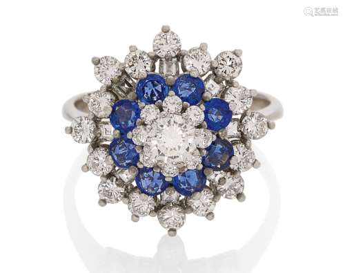 Sapphire Diamond Ring