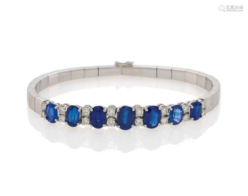 Sapphire Diamond Bracelet