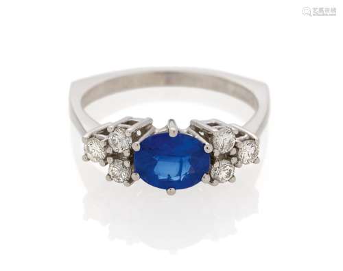 Sapphire Diamond Ring