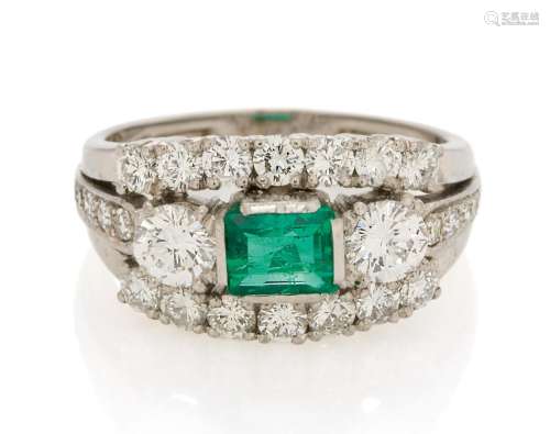 Emerald Diamond Ring