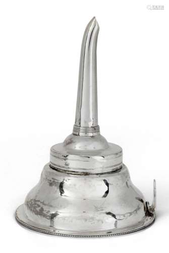 A George III silver wine funnel, London, 1791, maker probabl...