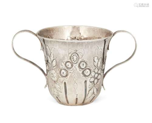 A George III silver porringer cup, London, 1783, maker's mar...