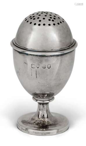 A George IV silver pepper by Paul Storr, London, 1828, of ov...