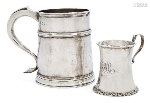 A late 19th/ early 20th century Britannia silver mug, by Cha...