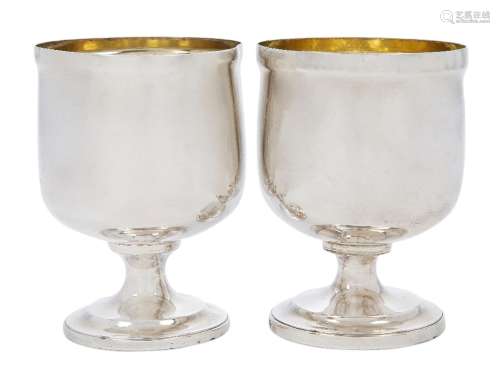 A George III silver double-cup, London 1807 and 1808, Willia...