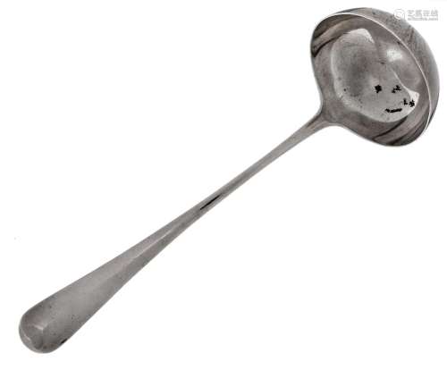 A silver Hanoverian pattern rat tail ladle, by Asprey & ...