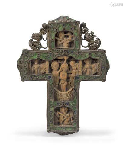 A Greek (Mount Athos) double-sided boxwood cross