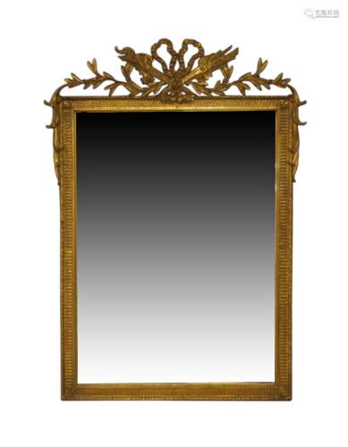 A French giltwood mirror