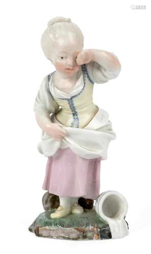 A German porcelain figure of Die verschuttete Milch (The Spi...