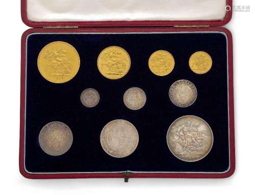 A Victorian proof set of specimen coins