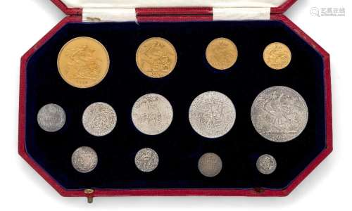 An Edwardian proof set of specimen coins