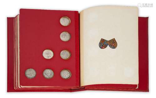 A first edition sterling silver proof set of forty-three med...