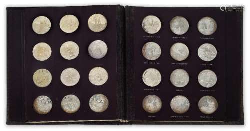 A set of thirty-six silver proof medallions by John Pinches