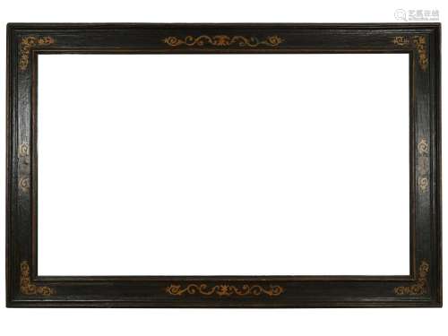 Plate frame, 1550-1600, Back label of the frame manufacture
