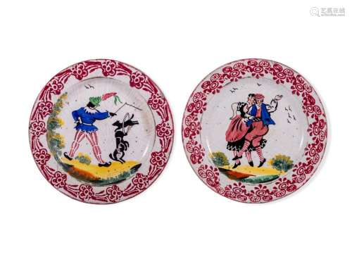 Two round plates, Italy/Venice, 18./19. Century