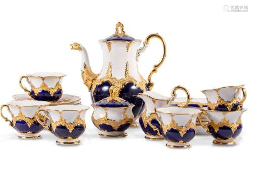 Meissen porcelain, Tea and coffee set, 1st half 20th century