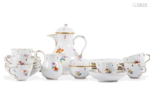 Meissen porcelain, Tea and coffee set, 1st half 20th century