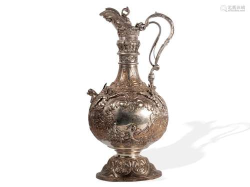 Large silver jug, J. Perez, Spanish silversmith
