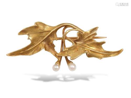 Brooch, 1890, 18 ct gold