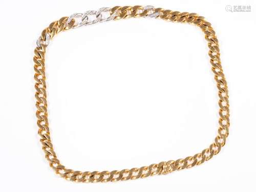 Necklace, 14 ct gold, Yellow Gold & White Gold